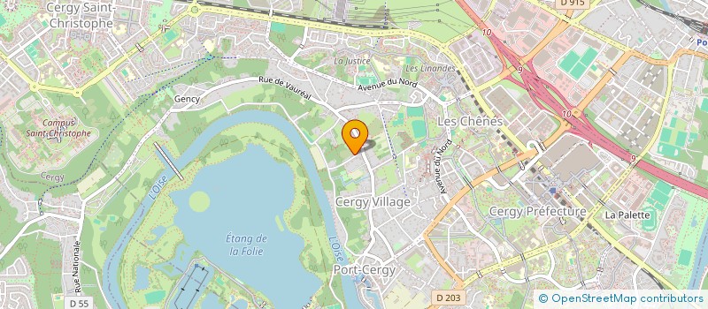 localisation de l'entreprise G.S.A. (GENERAL STEEL-WORK ASSEMBLY) à CERGY