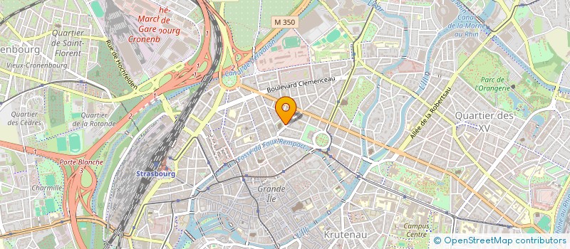 localisation de l'entreprise G.S.A.-M.D.C.  STRASBOURG