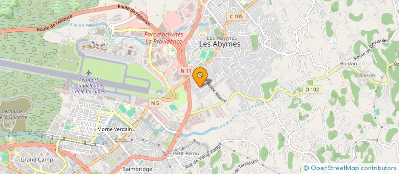 localisation de l'entreprise G.S.A.P (GWADLOUP SERVICE A LA PERSONNE) à LES ABYMES