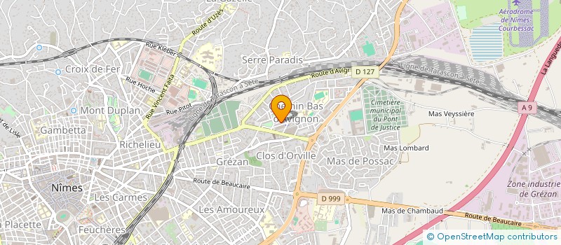 localisation de l'entreprise G.S.D.INTERNATIONAL à NIMES