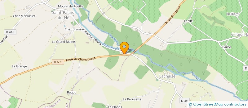 localisation de l'entreprise G.S DUMAS-IMMOBILIER à SAINT-PALAIS-DU-NE
