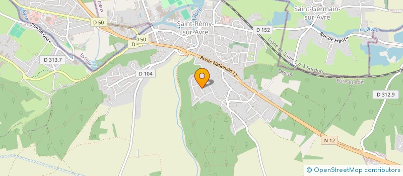 localisation de l'entreprise G.S.E. - GARDIENNAGE SECURITE EVENEMENTIEL à SAINT-REMY-SUR-AVRE