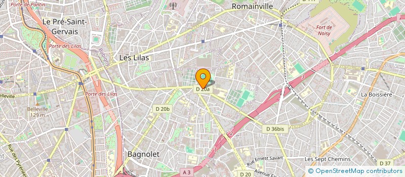 localisation de l'entreprise G.S.E INCENDIE  BAGNOLET