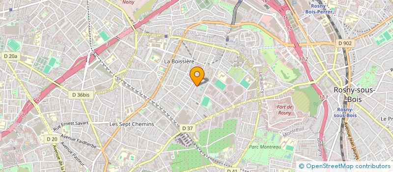 localisation de l'entreprise G.S.G à MONTREUIL