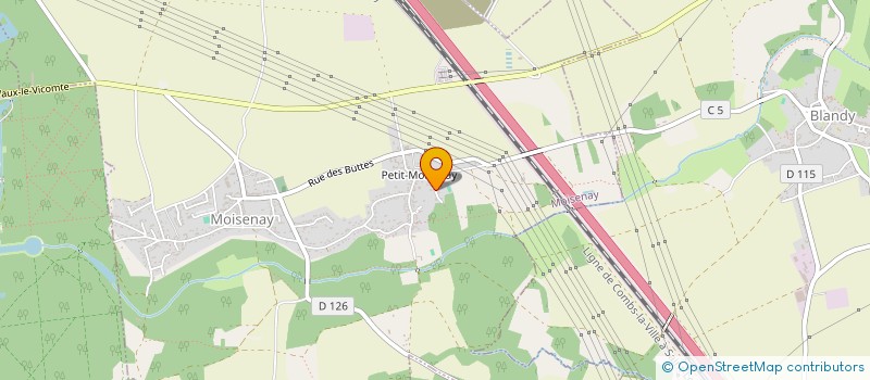 localisation de l'entreprise G.S.H.  MOISENAY