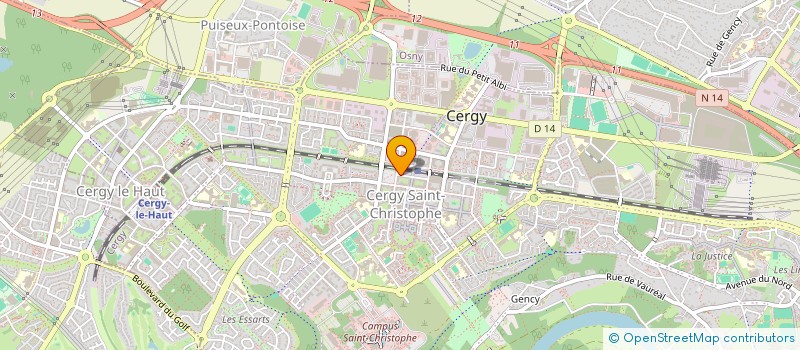 localisation de l'entreprise G.S.I. à CERGY