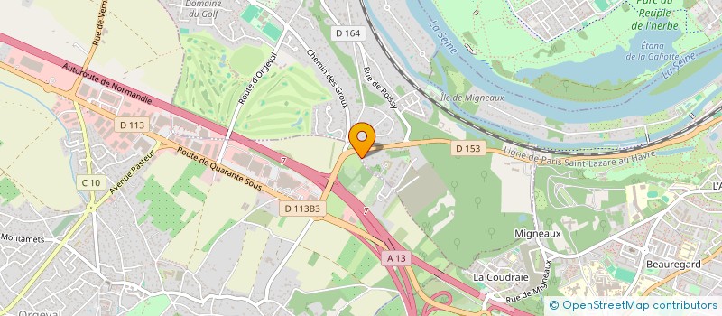 localisation de l'entreprise G.S.I. à VILLENNES-SUR-SEINE