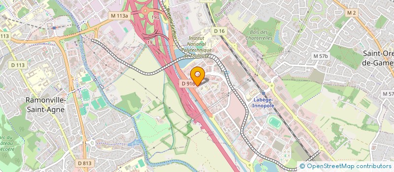 localisation de l'entreprise G S I  LABEGE