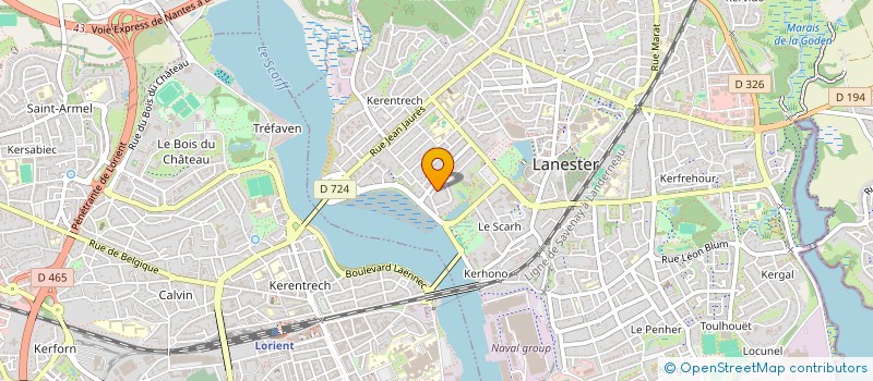 localisation de l'entreprise G.S.L  LANESTER