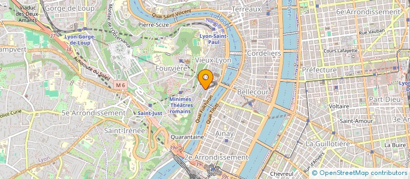 localisation de l'entreprise G.S.L.K.  LYON