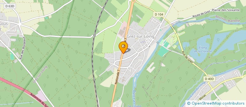 localisation de l'entreprise G.S.L. TRANSPORT  GREZ-SUR-LOING