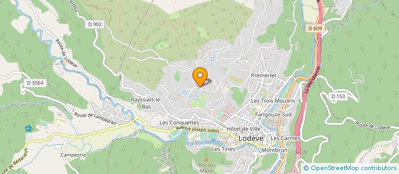 localisation de l'entreprise G.S.M  LODEVE