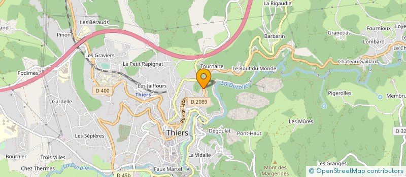 localisation de l'entreprise G & S MENUISERIE à THIERS