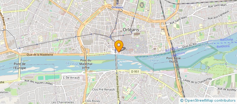 localisation de l'entreprise G.S.P. à ORLEANS