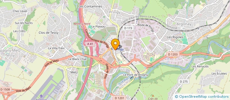 localisation de l'entreprise G.S.P. CARROSSERIE à ANNECY