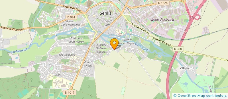 localisation de l'entreprise G.S.R.  SENLIS