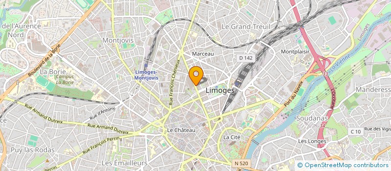 localisation de l'entreprise G.S.R à LIMOGES