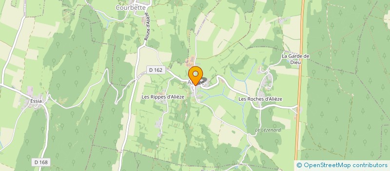 localisation de l'entreprise G.S.R.  ALIEZE