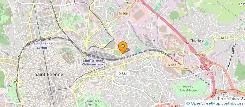 localisation de l'entreprise G.S. SERVICES  SAINT-ETIENNE