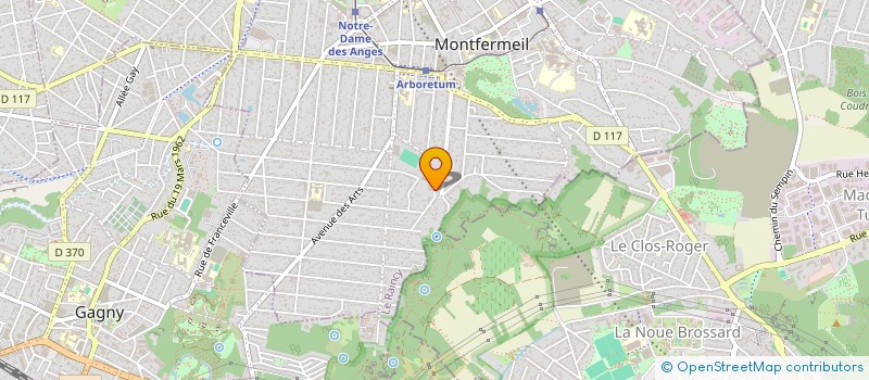 localisation de l'entreprise G.S.T. à MONTFERMEIL