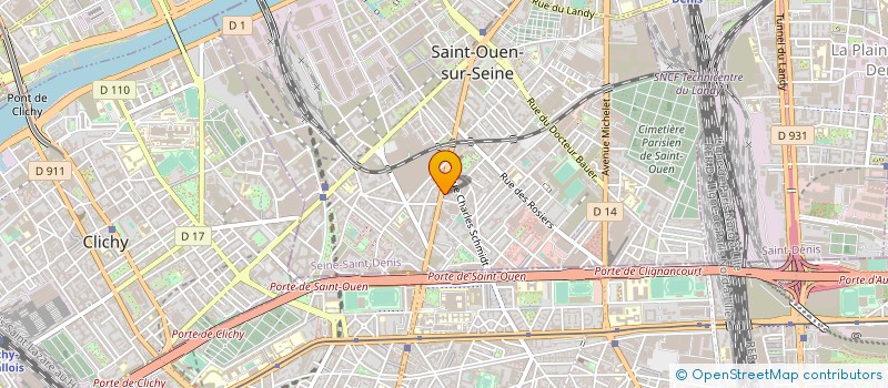 localisation de l'entreprise G.S.T.E. GESTION SYNDIC TRANSACTIONS à SAINT-OUEN-SUR-SEINE