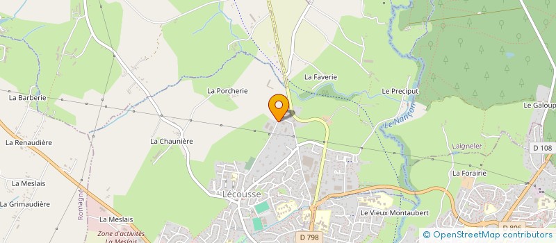 localisation de l'entreprise G S TELECOM INFRASTRUCTURE  SAINTE-CECILE