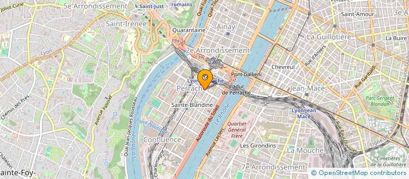 localisation de l'entreprise G.S.V  LYON