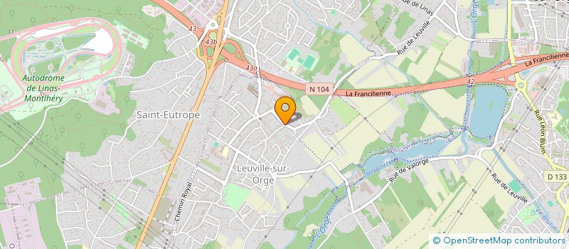 localisation de l'entreprise G-SOLUTRANS  LEUVILLE-SUR-ORGE