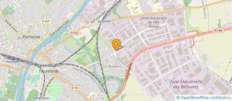 localisation de l'entreprise G. STEVEN NETTOYAGE à SAINT-OUEN-L'AUMONE