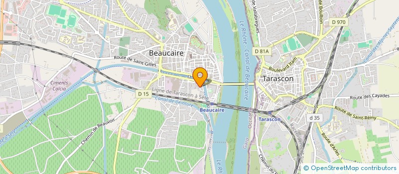 localisation de l'entreprise G-STYLE à BEAUCAIRE