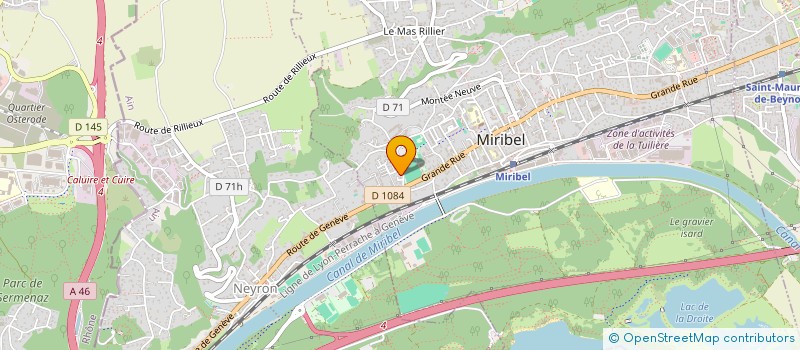 localisation de l'entreprise G-SYSTEM  MIRIBEL