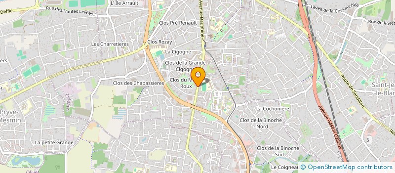 localisation de l'entreprise G.T.2.E. à ORLEANS