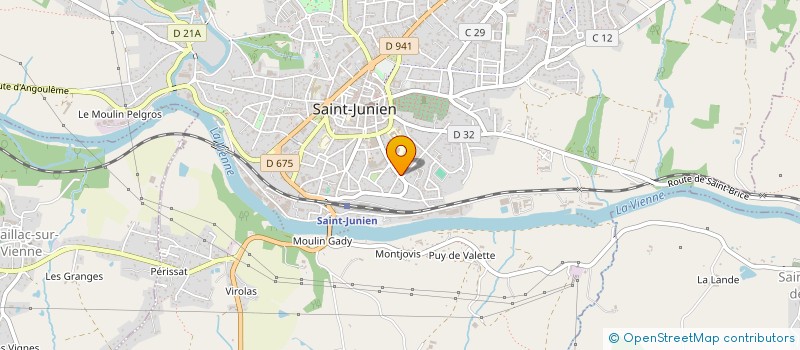 localisation de l'entreprise G T 2 M EURL à SAINT-JUNIEN