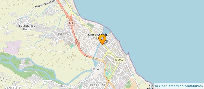 localisation de l'entreprise G.T.A.  SAINT-BENOIT