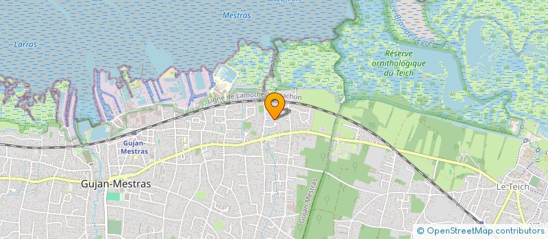 localisation de l'entreprise G.T.B  GUJAN MESTRAS