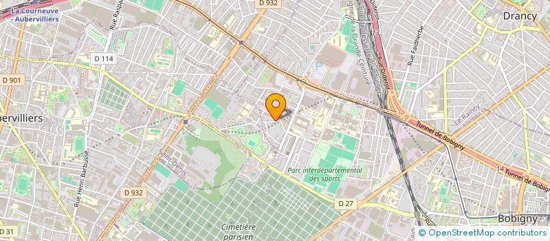 localisation de l'entreprise G.T.B.  BOBIGNY