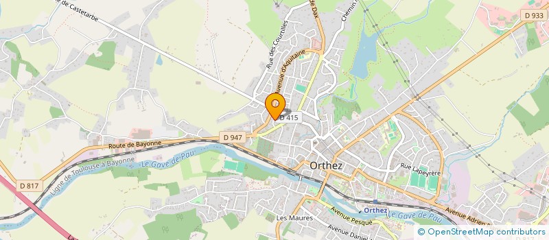 localisation de l'entreprise G.T.B.J  ORTHEZ