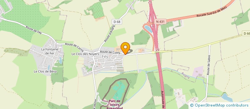 localisation de l'entreprise G.T.B. SARL  FEY