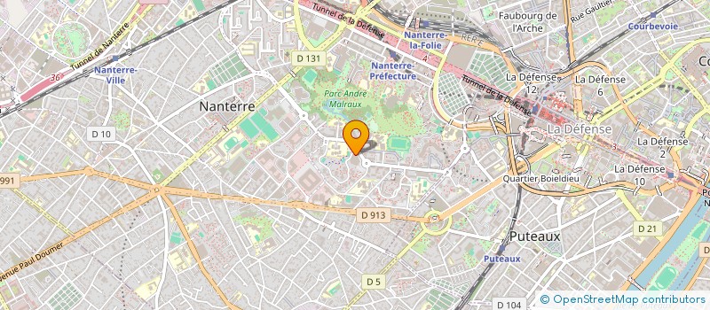 localisation de l'entreprise G T D à NANTERRE