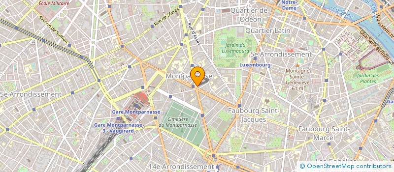 localisation de l'entreprise G.T.D. à PARIS