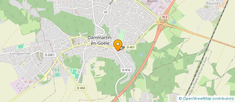 localisation de l'entreprise G.T.D.  DAMMARTIN-EN-GOELE