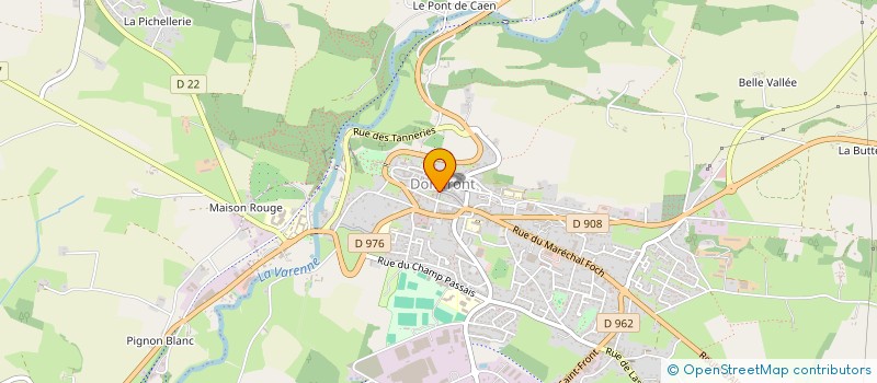 localisation de l'entreprise G.T.D à DOMFRONT-EN-POIRAIE