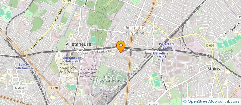 localisation de l'entreprise G T E à PIERREFITTE-SUR-SEINE