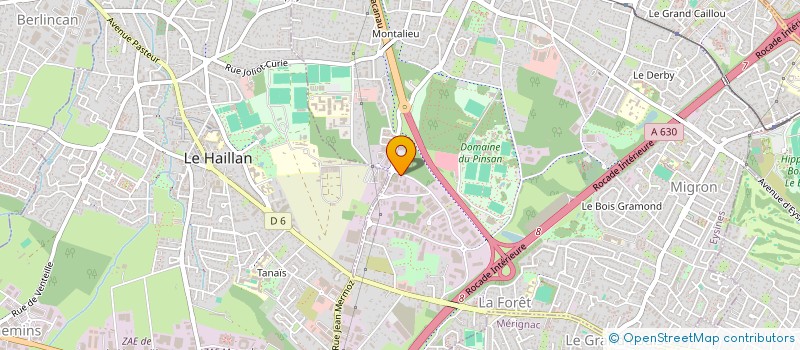 localisation de l'entreprise G.T.E  EYSINES