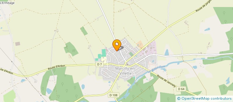 localisation de l'entreprise G.T.E. SERVICES à MARCILLY-EN-VILLETTE
