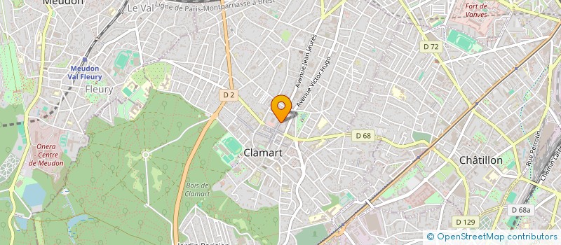 localisation de l'entreprise G.T.I. 92 à CLAMART