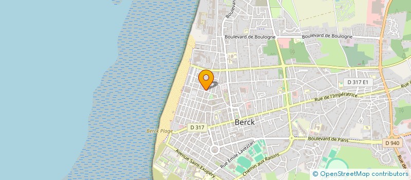 localisation de l'entreprise G.T.I. BERCK à BERCK