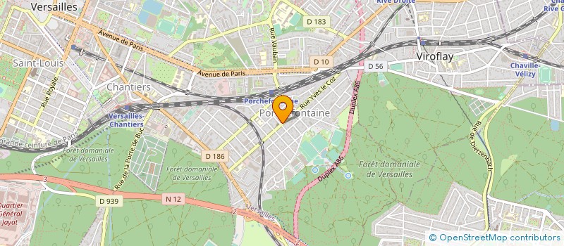 localisation de l'entreprise G T IMMO à VERSAILLES