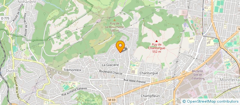 localisation de l'entreprise G.T IMMOBILIER  CLERMONT-FERRAND