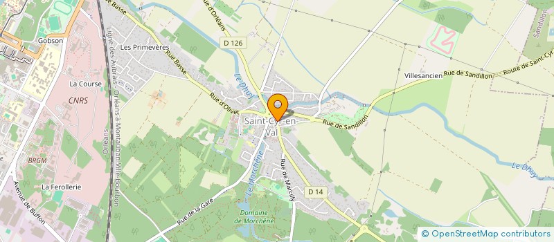 localisation de l'entreprise G.T INVEST  SAINT-CYR-EN-VAL